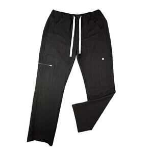 Figs Black Wide Leg Pants